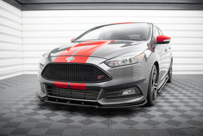 Frontlippe V.4 passend für Ford Focus ST Mk3 FL schwarz Hochglanz