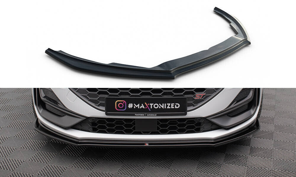 Frontlippe V.4 passend für Ford Focus ST / ST-Line Mk4 FL schwarz Hochglanz