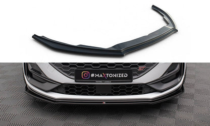 Frontlippe V.4 passend für Ford Focus ST / ST-Line Mk4 FL schwarz Hochglanz