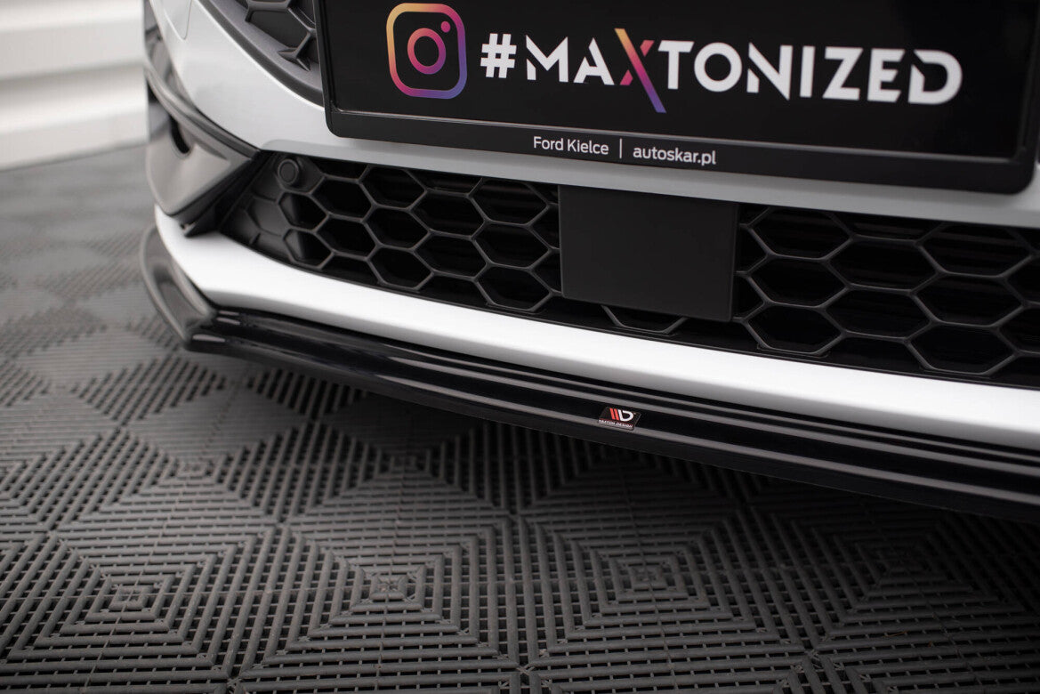 Frontlippe V.4 passend für Ford Focus ST / ST-Line Mk4 FL schwarz Hochglanz
