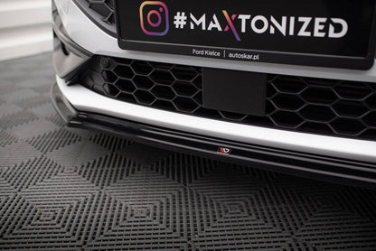 Frontlippe V.4 passend für Ford Focus ST / ST-Line Mk4 FL schwarz Hochglanz