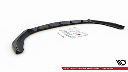 Frontlippe V.4 passend für Mercedes A35 AMG / AMG-Line W177 schwarz Hochglanz