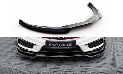 Frontlippe V.4 passend für Mercedes A45 AMG W176 schwarz Hochglanz