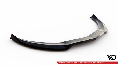 Frontlippe V.4 passend für Mercedes A45 AMG W176 schwarz Hochglanz