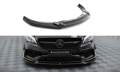 Frontlippe V.4 passend für Mercedes-AMG CLA 45 Aero C117 FL schwarz Hochglanz