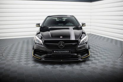 Frontlippe V.4 passend für Mercedes-AMG CLA 45 Aero C117 FL schwarz Hochglanz