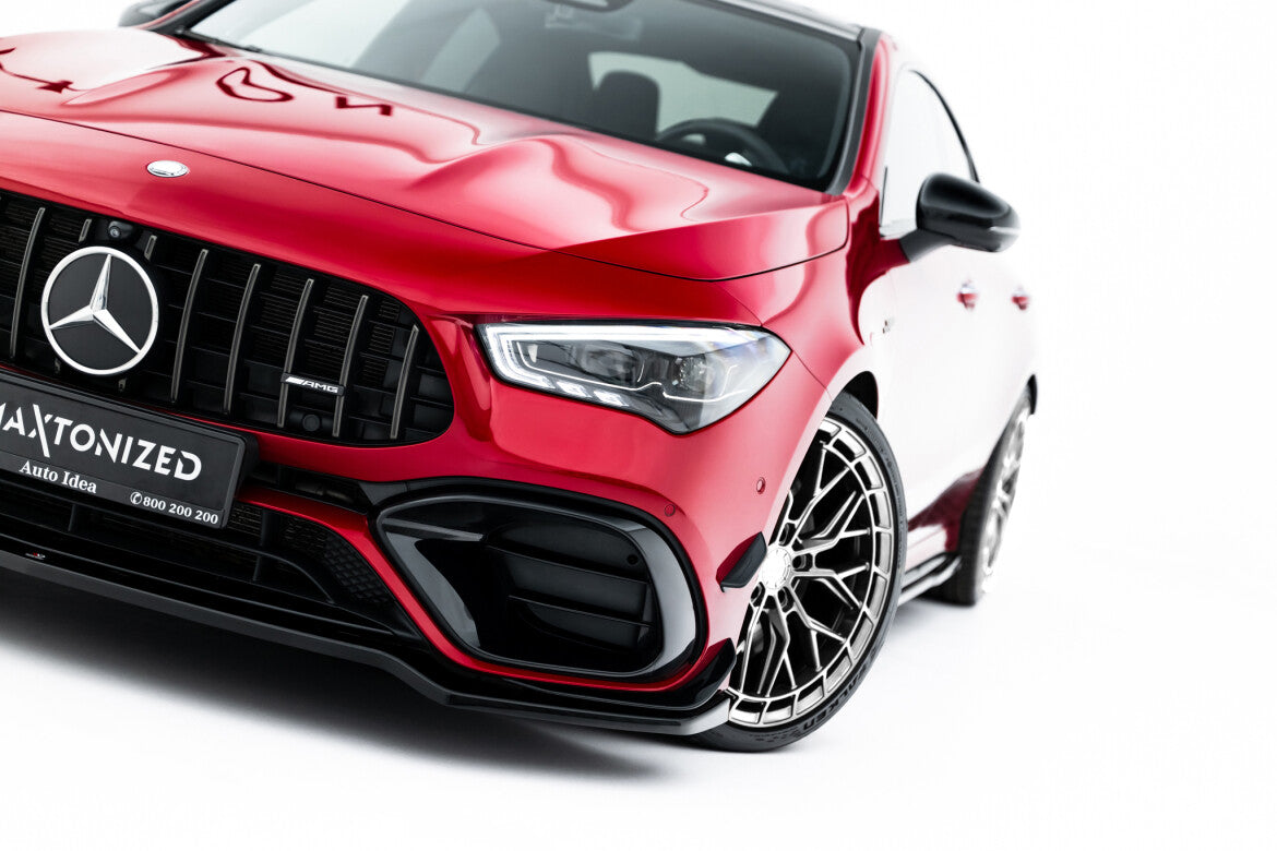 Frontlippe V.4 passend für Mercedes-AMG CLA 45 Aero C118 schwarz Hochglanz