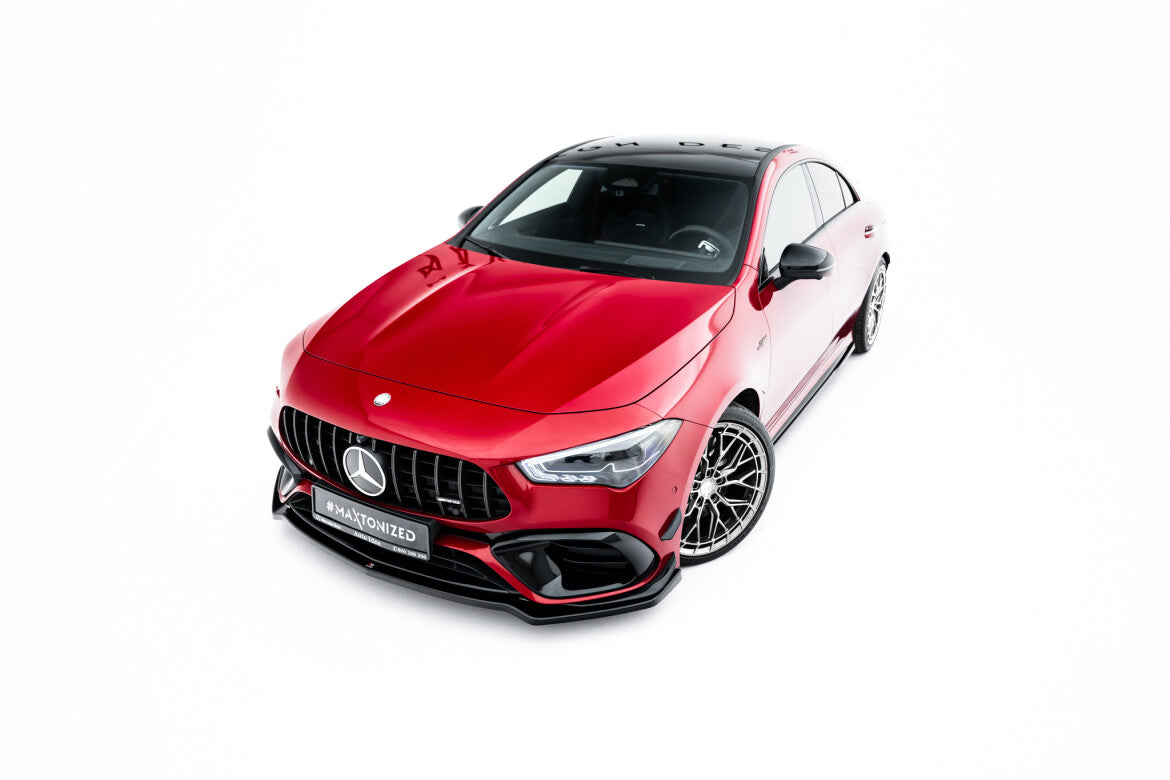 Frontlippe V.4 passend für Mercedes-AMG CLA 45 Aero C118 schwarz Hochglanz