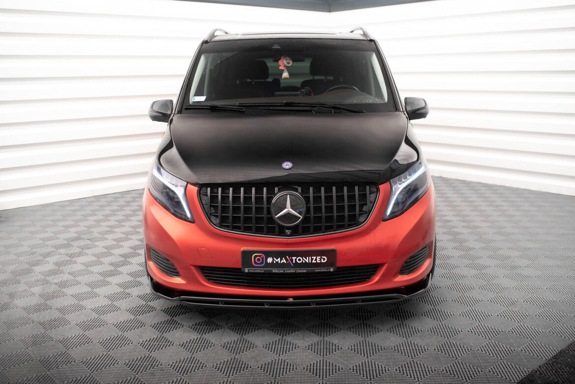 Frontlippe V.4 passend für Mercedes V-Klasse W447 schwarz Hochglanz