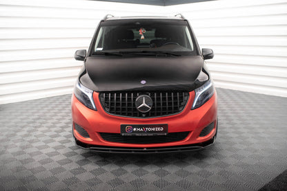 Frontlippe V.4 passend für Mercedes V-Klasse W447 schwarz Hochglanz