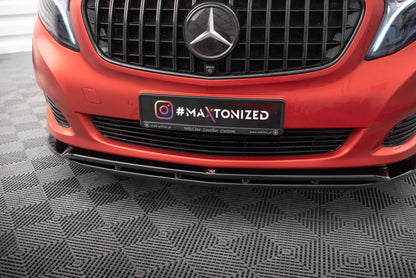 Frontlippe V.4 passend für Mercedes V-Klasse W447 schwarz Hochglanz