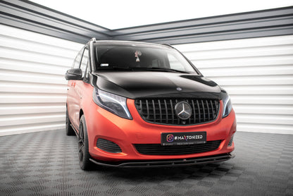 Frontlippe V.4 passend für Mercedes V-Klasse W447 schwarz Hochglanz