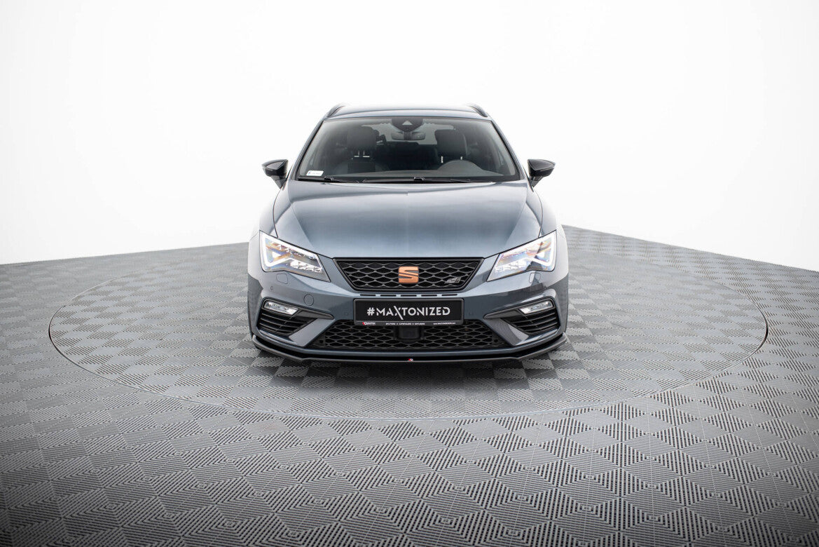 Frontlippe V.4 passend für Seat Leon CUPRA / FR Mk3 FL schwarz Hochglanz