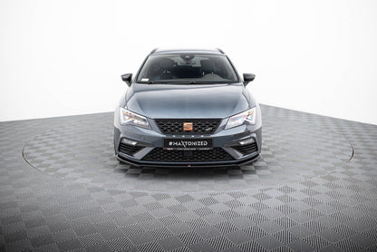 Frontlippe V.4 passend für Seat Leon CUPRA / FR Mk3 FL schwarz Hochglanz