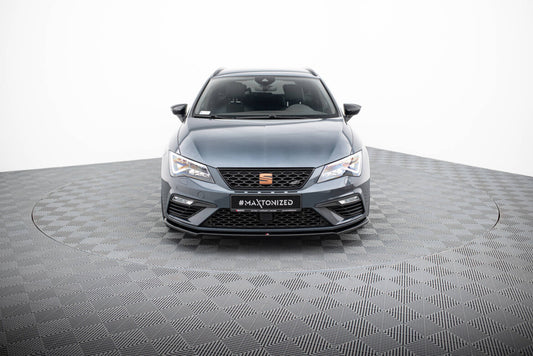 Frontlippe V.4 passend für Seat Leon CUPRA / FR Mk3 FL schwarz Hochglanz