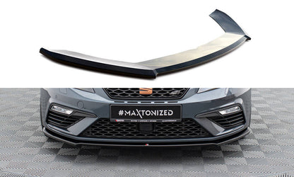 Frontlippe V.4 passend für Seat Leon CUPRA / FR Mk3 FL schwarz Hochglanz