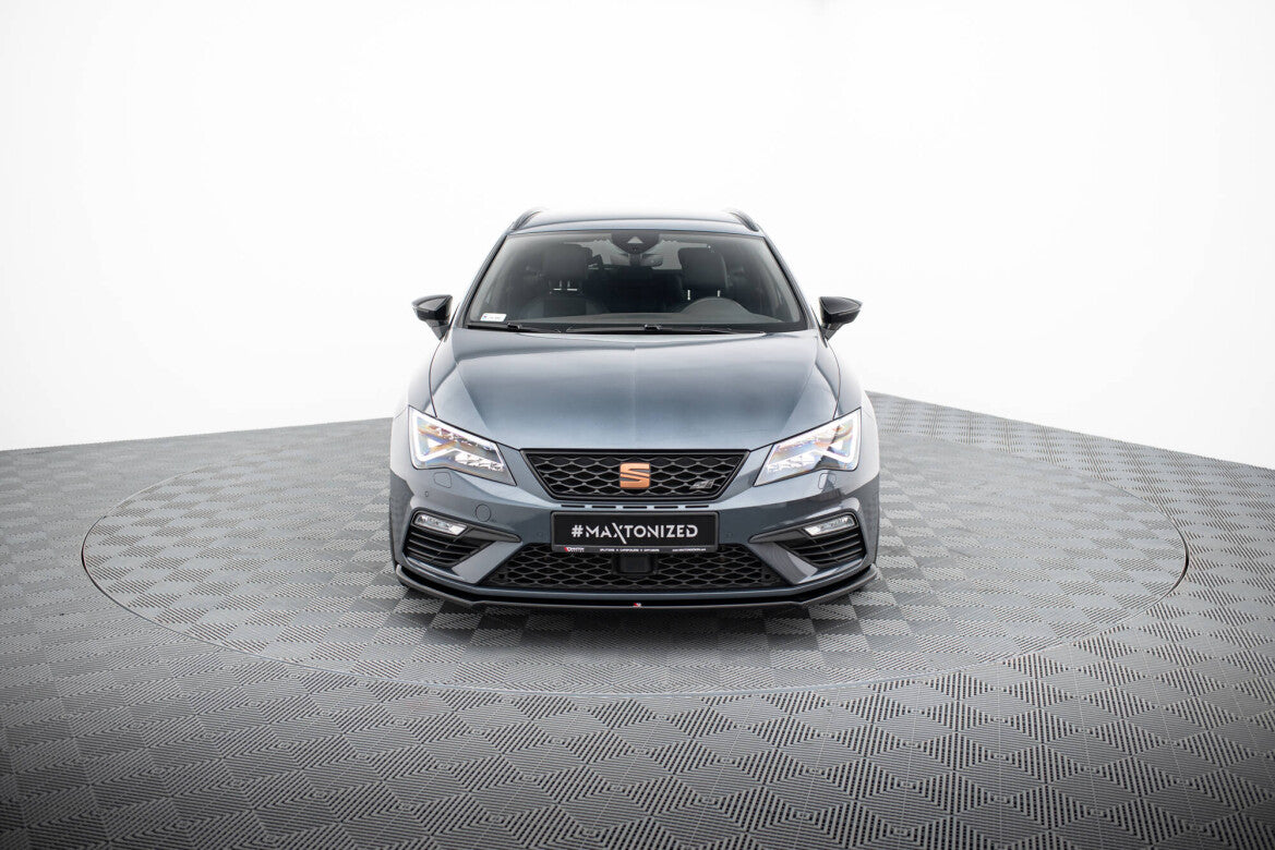 Frontlippe V.4 passend für Seat Leon CUPRA / FR Mk3 FL schwarz Hochglanz