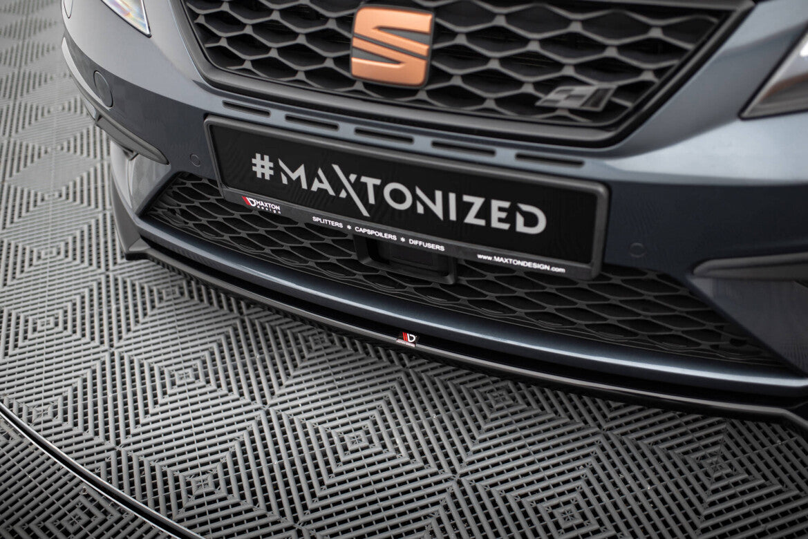 Frontlippe V.4 passend für Seat Leon CUPRA / FR Mk3 FL schwarz Hochglanz