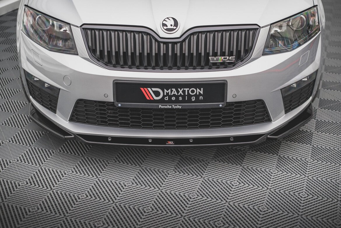 Frontlippe V.4 passend für Skoda Octavia RS Mk3 schwarz Hochglanz