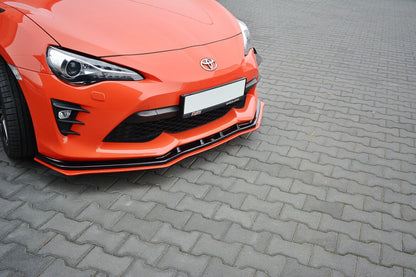 Frontlippe V.4 passend für Toyota GT86 FL schwarz Hochglanz