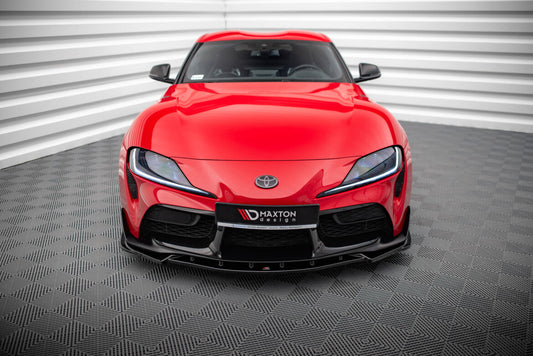 Frontlippe V.4 passend für Toyota Supra Mk5 schwarz Hochglanz