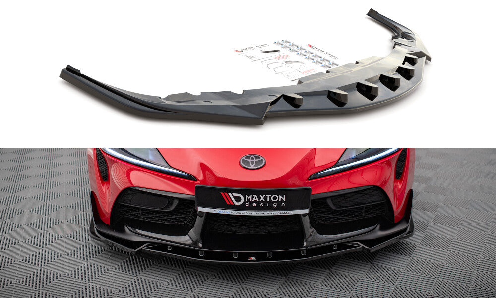 Frontlippe V.4 passend für Toyota Supra Mk5 schwarz Hochglanz