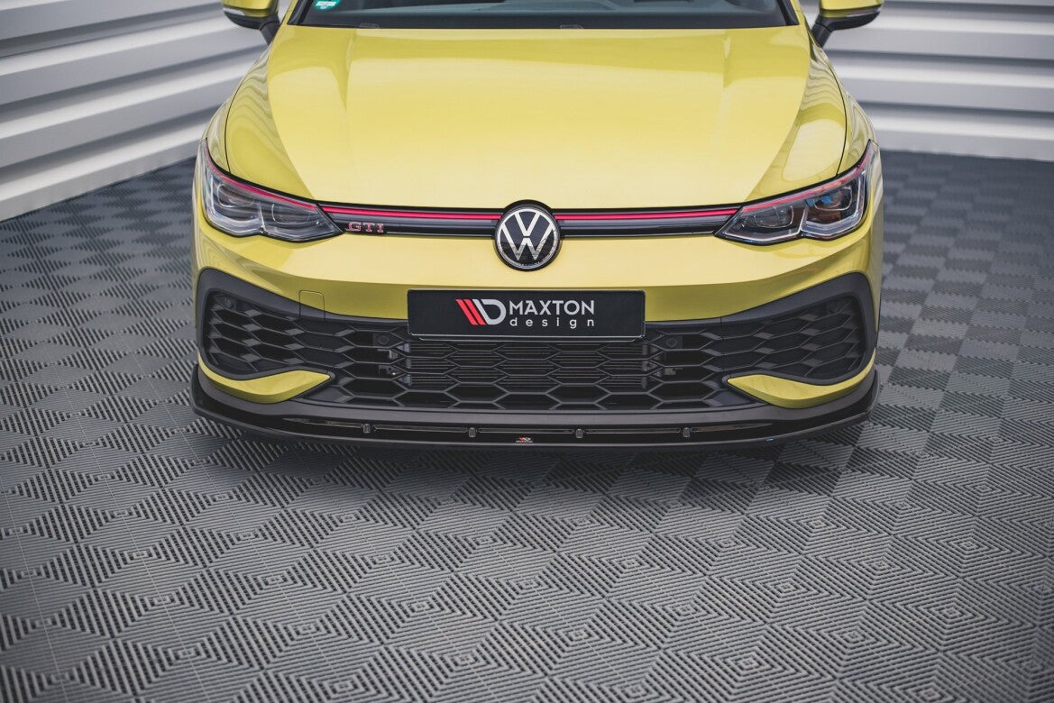 Frontlippe V.4 passend für VW Golf GTI Clubsport Mk8 schwarz Hochglanz