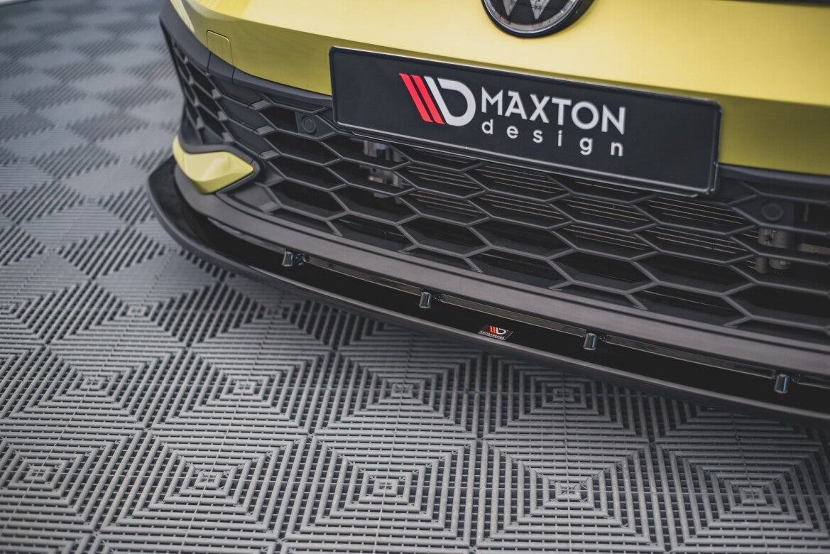 Frontlippe V.4 passend für VW Golf GTI Clubsport Mk8 schwarz Hochglanz