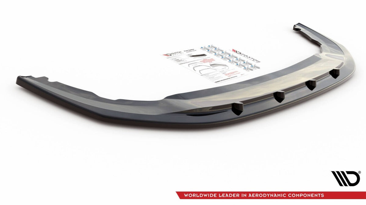 Frontlippe V.4 passend für VW Golf GTI Clubsport Mk8 schwarz Hochglanz