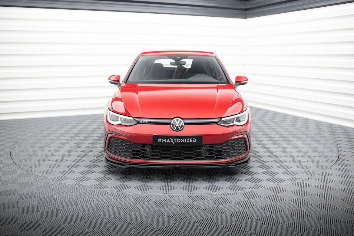 Frontlippe V.4 passend für VW Golf GTI / GTE / GTD / R-Line Mk8 schwarz Hochglanz