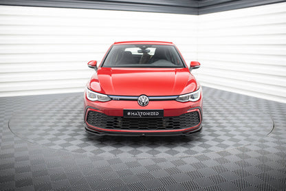 Frontlippe V.4 passend für VW Golf GTI / GTE / GTD / R-Line Mk8 schwarz Hochglanz