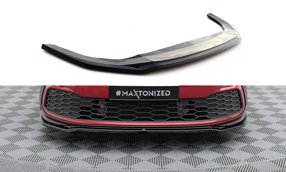 Frontlippe V.4 passend für VW Golf GTI / GTE / GTD / R-Line Mk8 schwarz Hochglanz