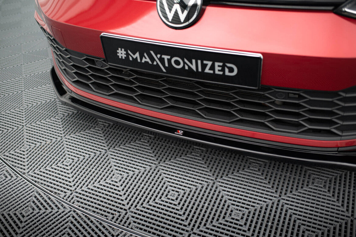 Frontlippe V.4 passend für VW Golf GTI / GTE / GTD / R-Line Mk8 schwarz Hochglanz