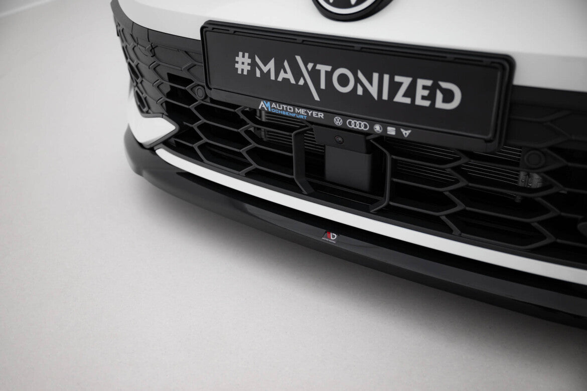 Frontlippe V.4 passend für VW Golf GTI / GTE / R-Line Mk8 FL schwarz Hochglanz