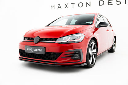 Frontlippe V.4 passend für VW Golf GTI Mk7 FL schwarz Hochglanz