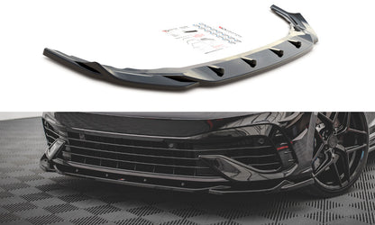 Frontlippe V.4 passend für VW Golf R Hatchback / Variant Mk8 schwarz Hochglanz