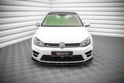 Frontlippe V.4 passend für VW Golf R / R-Line Mk7 schwarz Hochglanz