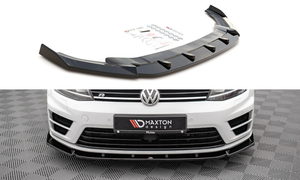 Frontlippe V.4 passend für VW Golf R / R-Line Mk7 schwarz Hochglanz
