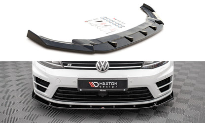 Frontlippe V.4 passend für VW Golf R / R-Line Mk7 schwarz Hochglanz
