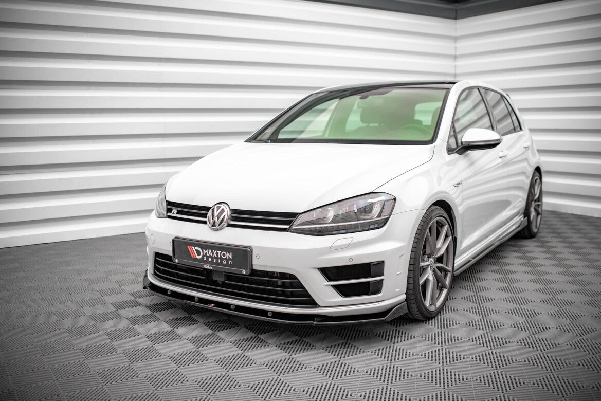 Frontlippe V.4 passend für VW Golf R / R-Line Mk7 schwarz Hochglanz