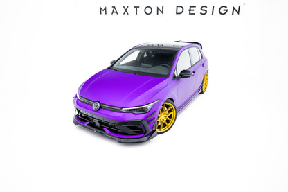 Frontlippe V.4 passend für VW Golf R Variant Mk8 FL schwarz Hochglanz