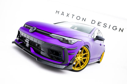 Frontlippe V.4 passend für VW Golf R Variant Mk8 FL schwarz Hochglanz