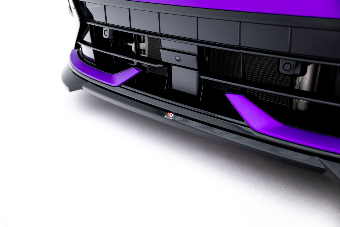 Frontlippe V.4 passend für VW Golf R Variant Mk8 FL schwarz Hochglanz
