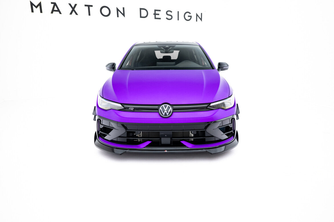 Frontlippe V.4 passend für VW Golf R Variant Mk8 FL schwarz Hochglanz