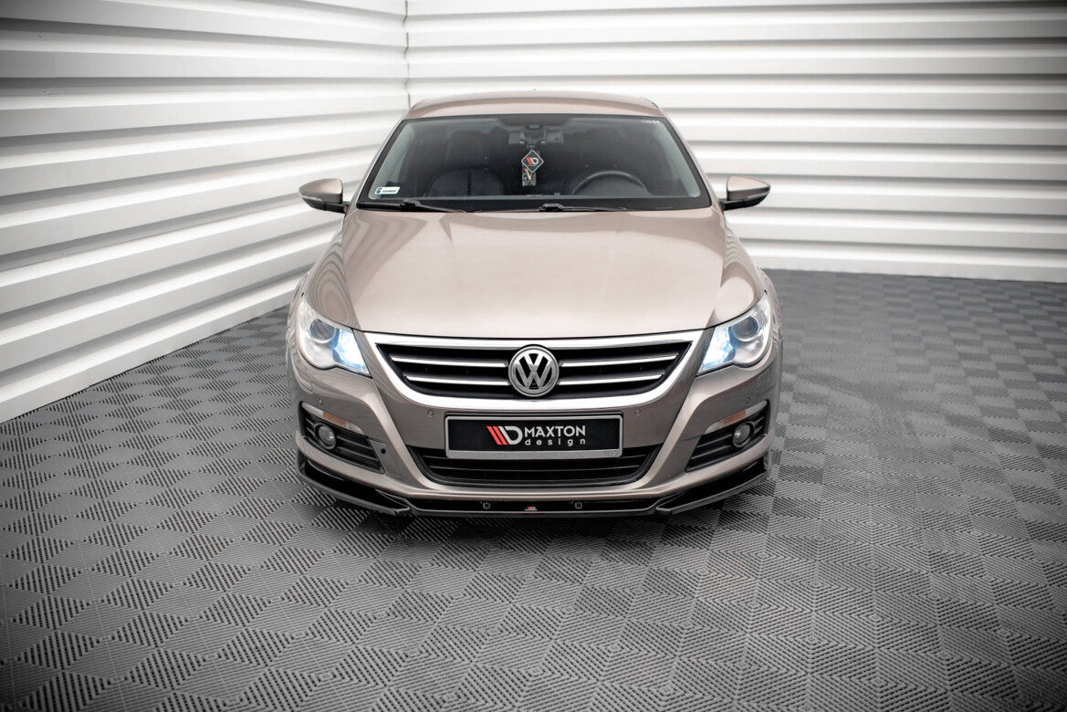 Frontlippe V.4 passend für VW Passat CC schwarz Hochglanz