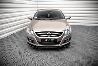 Frontlippe V.4 passend für VW Passat CC schwarz Hochglanz