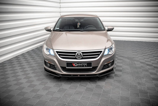 Frontlippe V.4 passend für VW Passat CC schwarz Hochglanz
