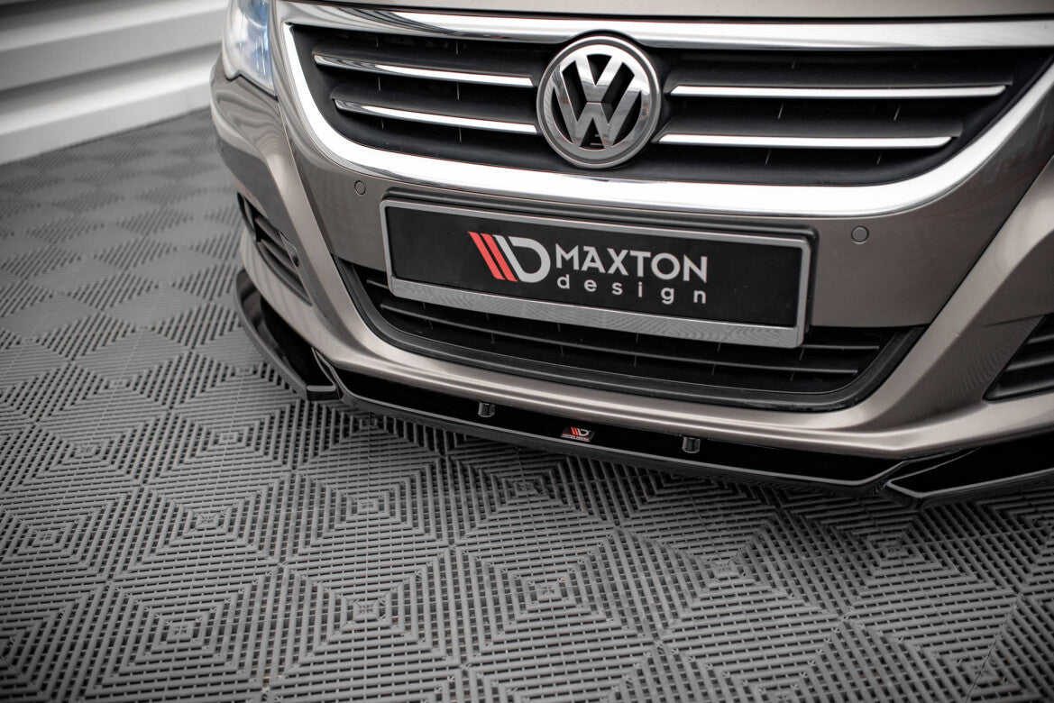 Frontlippe V.4 passend für VW Passat CC schwarz Hochglanz