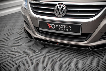 Frontlippe V.4 passend für VW Passat CC schwarz Hochglanz