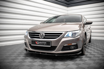 Frontlippe V.4 passend für VW Passat CC schwarz Hochglanz